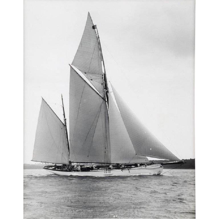 Early Silver Gelanin Photographic Print by Beken of Cowes For Sale