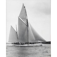 Antique Early Silver Gelanin Photographic Print by Beken of Cowes