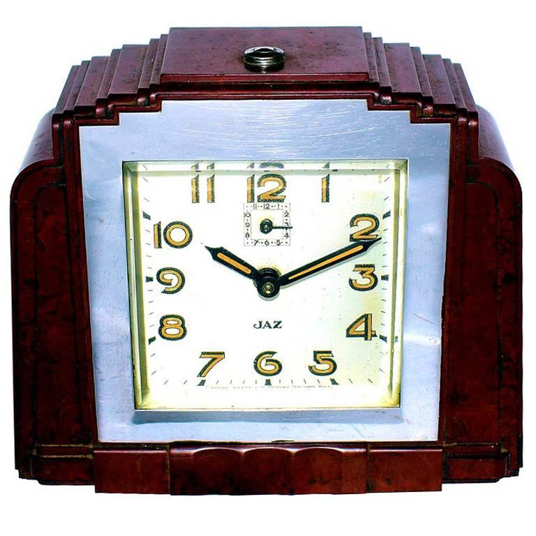 Art Deco Jaz Bakelite Mantle Clock