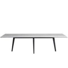 "François" Table with Top in White Carrara Marble by Lievore Altherr for Driade