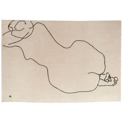 Figura Humana 1948 Hand-Knotted Wool Area Rug by Eduardo Chillida