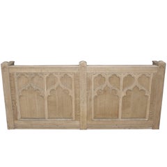 Old Flemisch Gothic Church Bench 