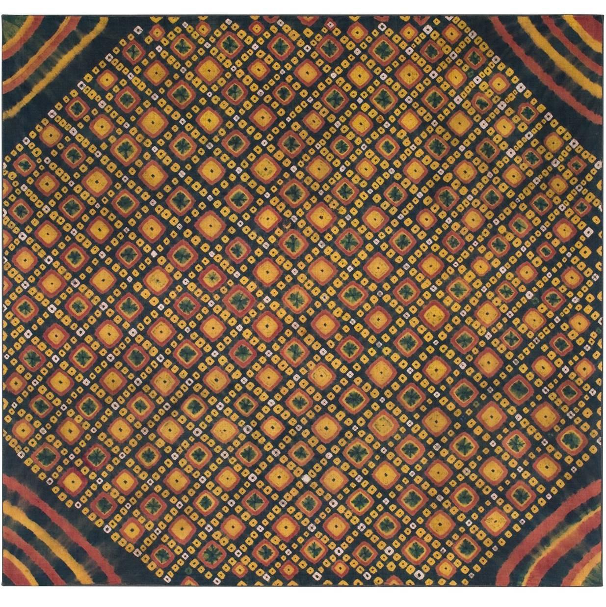 Woman’s Ceremonial Resist-Dyed Headscarf, Cambodia, circa 1900