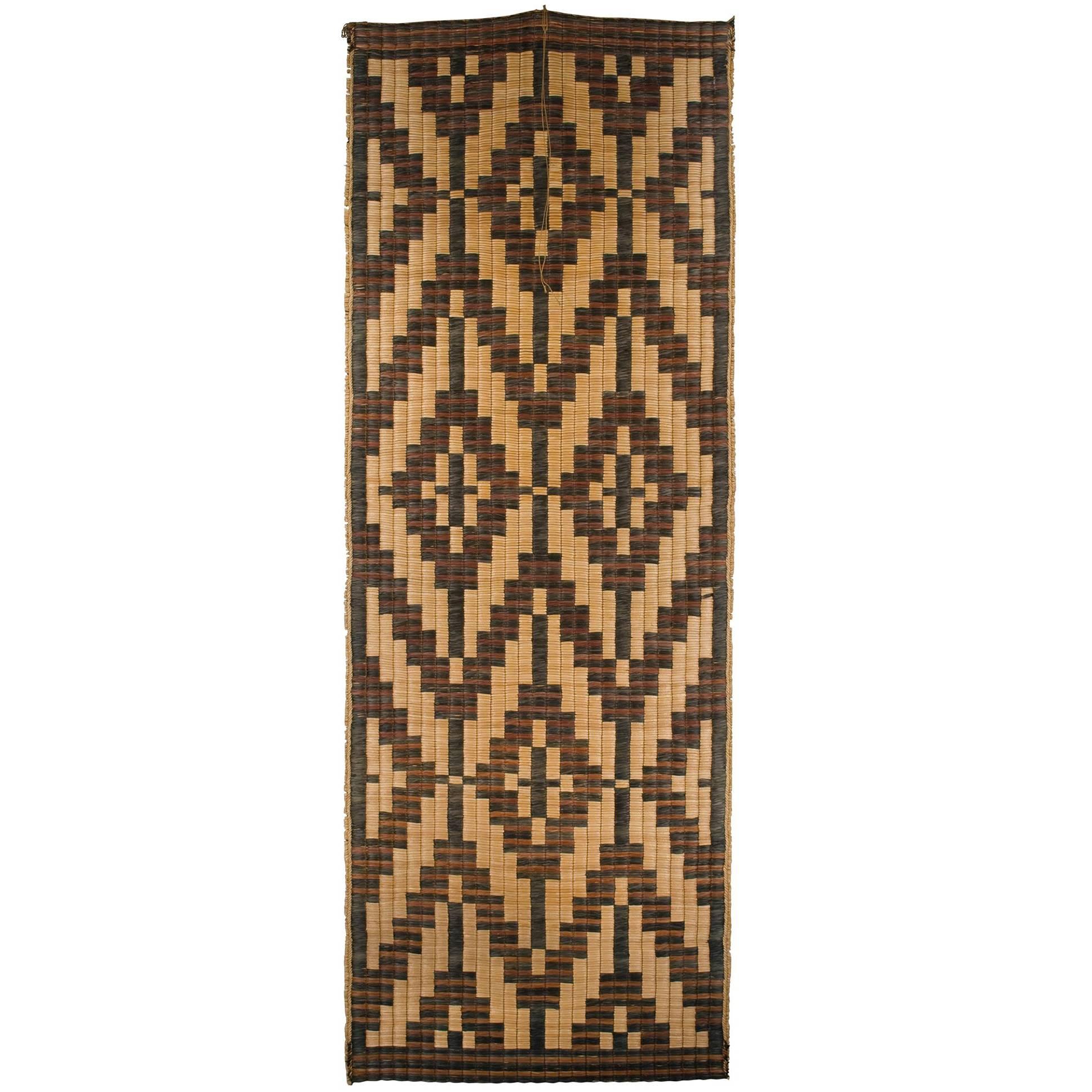 Early 20th Century Woven Mat, Ainu Culture, Japan