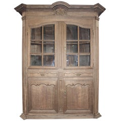 Antique Castle Glass Cabinet, a Real Flemische Piece from 17th Century