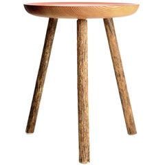 Staked Wood Side Table, Erik Gustafson