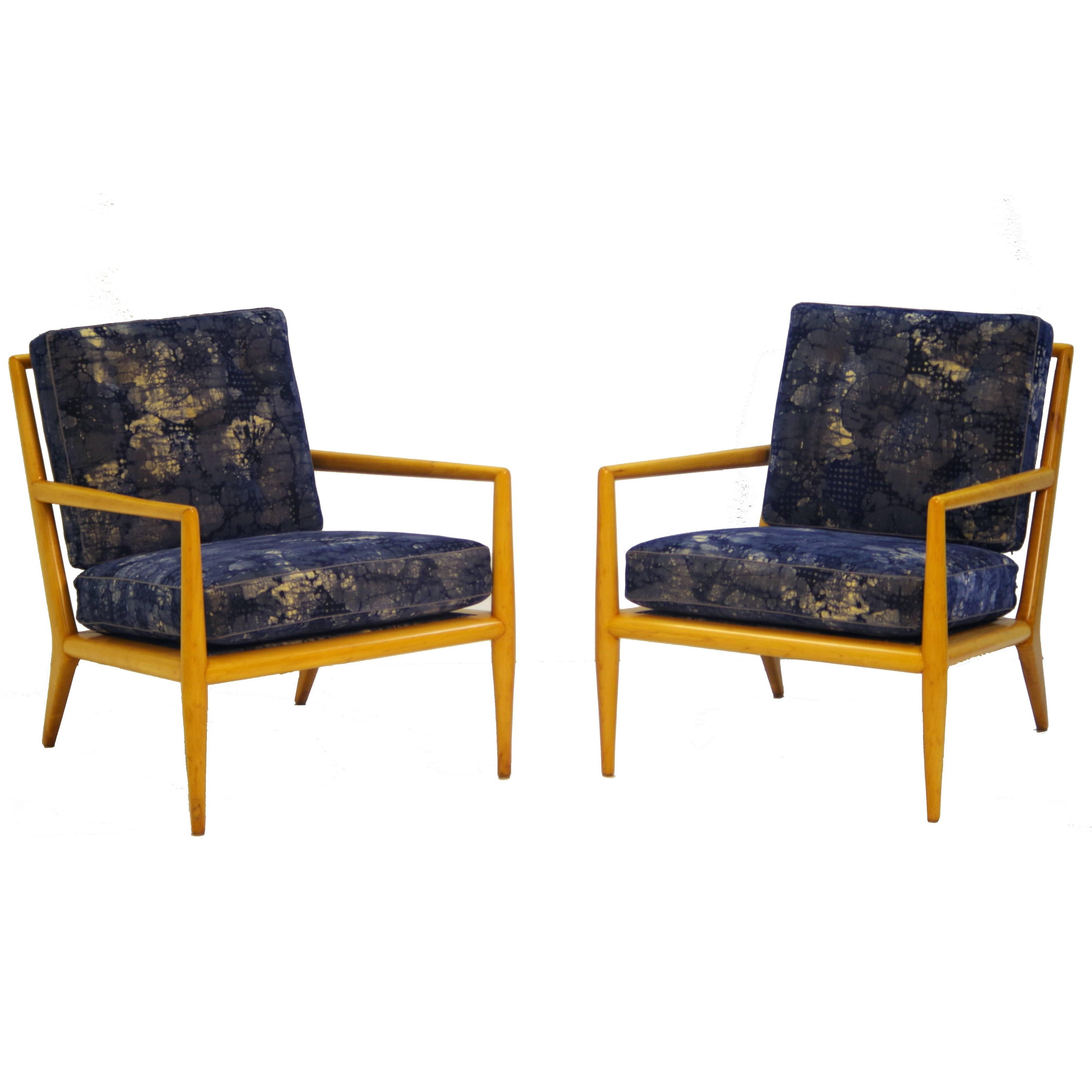 Pair of Vintage Robsjohn-Gibbings for Widdicomb Lounge Chairs For Sale