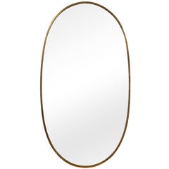 Italian Oval Brass Mirror