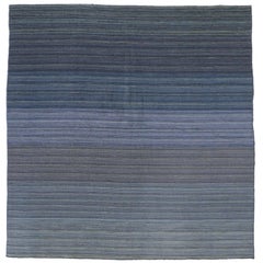 New Contemporary Modern Flat-Weave Rug, Ombre Kilim Rug
