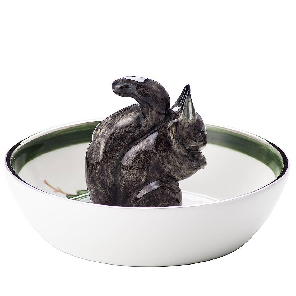 Black Forest Hand Porcelain Bowl with Squirrel Figure Sofina Boutique Kitzbuehel