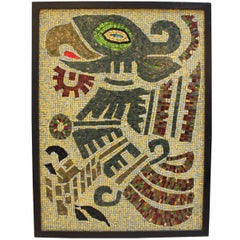 Mosaic Tile Aztec Eagle Art by Ellen Hightower
