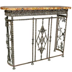 Wrought Iron Console/ Radiator Cover
