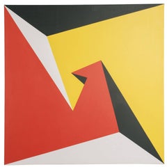 Large Geometric Painting, 1970s