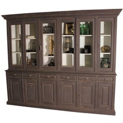 Large Old Flemisch Bookcase from a Monestry Antique Large Old Flemisch Bookcase from a Monestry