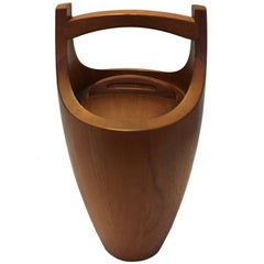 Jens H. Quistgaard Large Teak Ice Bucket, from 1950s, Denmark Jens H. Quistgaard Large Teak Ice Bucket, from 1950s, Denmark