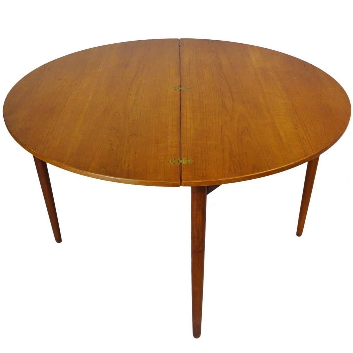 1956 Poul M. Volther Drop-Leaf Midcentury Dining/Console Table for Frem Røjle For Sale