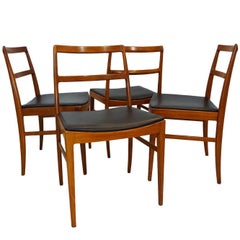 Vintage Danish Midcentury Arne Vodder Model 430 Teak Dining Chairs for Sibast