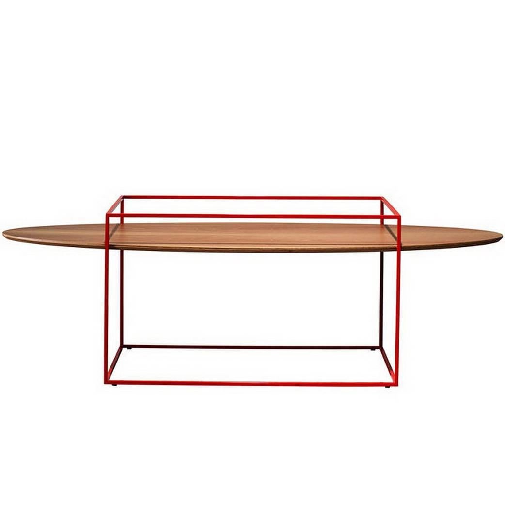 "TT" Center Table with One Oval Tray Designed by Ron Gilad for Adele-C
