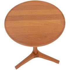 Hans Andersen's Teak Round Side Table with Tripod Base