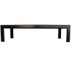 Black Stained Parson Coffee Table in the Manner of Edward Wormley