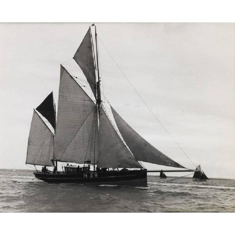 Early Silver Gelatin Photographic Print by Beken of Cowes For Sale