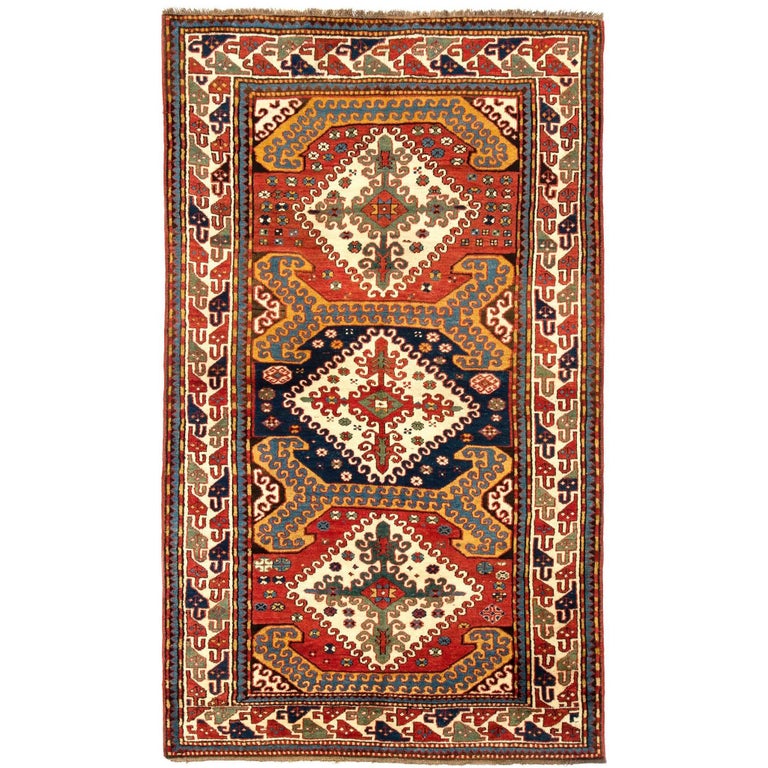 Khalabar Rug Exceptional Antique Caucasian Karabagh Chelaberd Rug For Sale at 1stDibs