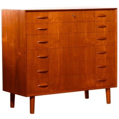 1960s, Teak Drawer Cabinet by Johannes Sorth