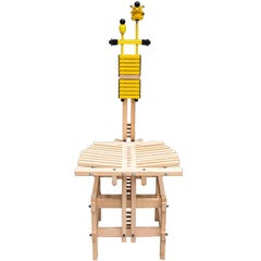 Modern Yellow Pikachu Pokémon Chair by Anacleto Spazzapan, 2002