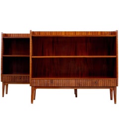 Pair of 20th Century 1970s Scandinavian Teak Low Bookcases