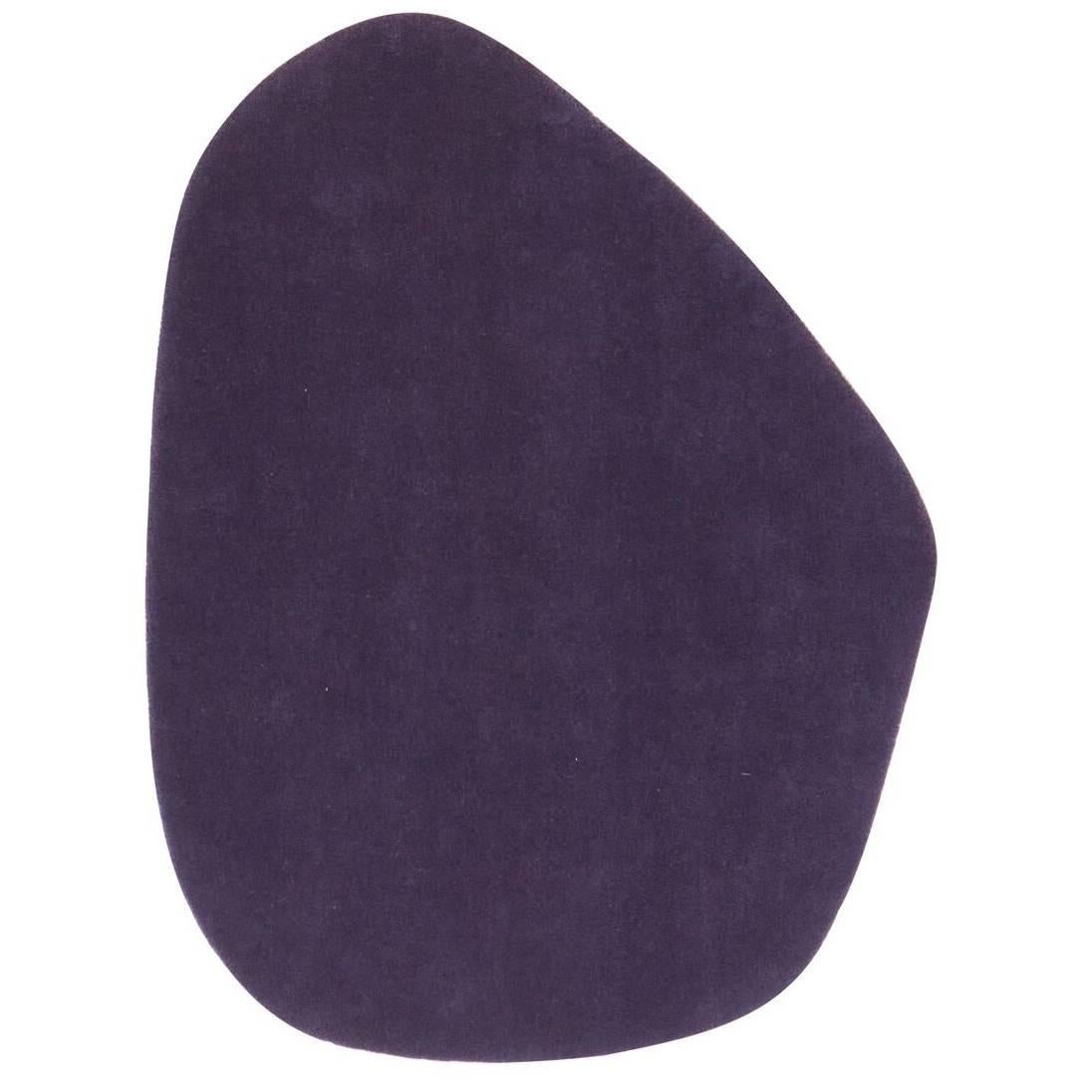 Cal 2 Hand-Tufted Purple New Zealand Wool Rug by Nani Marquina, in Stock For Sale