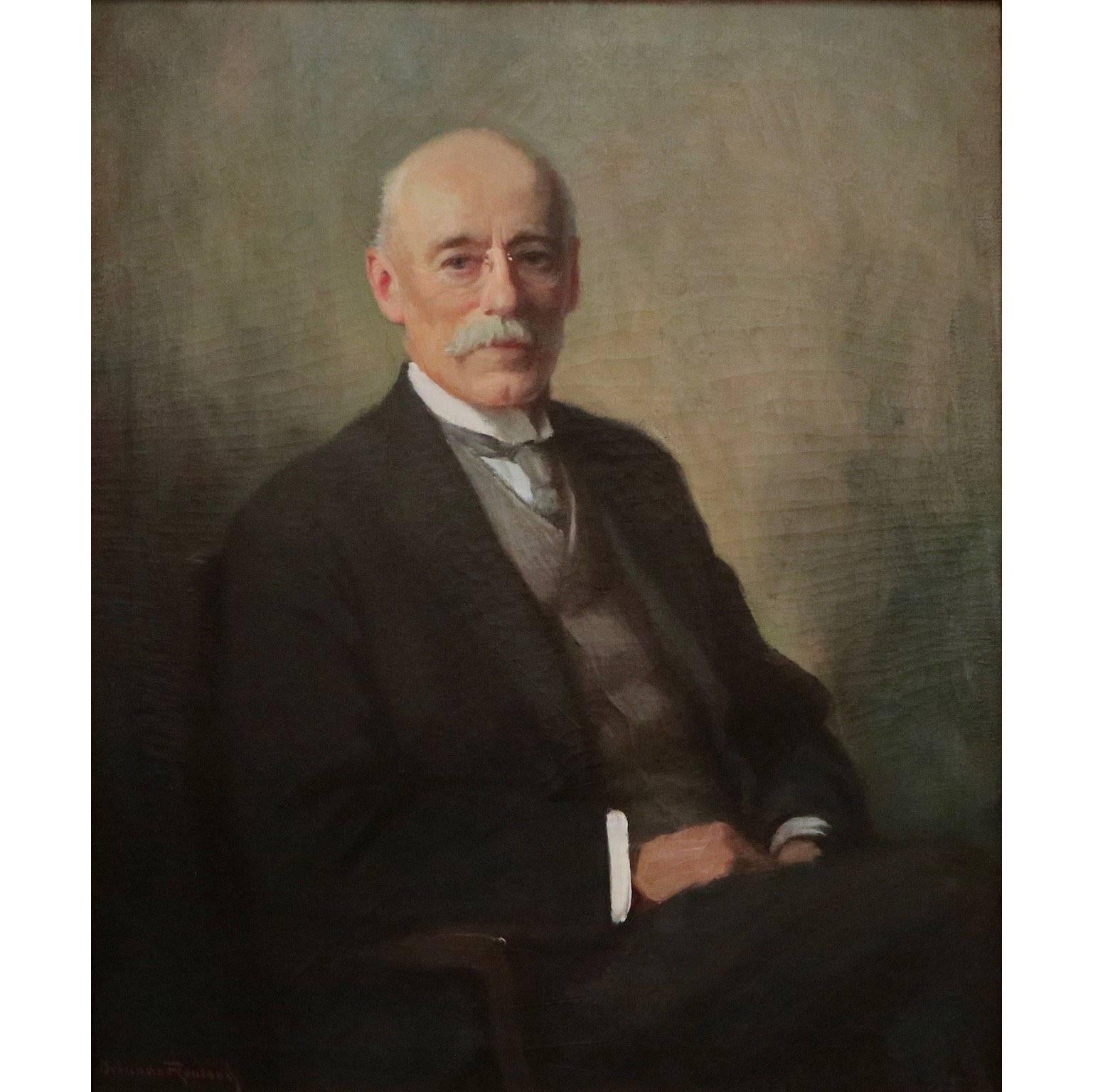 Orlando Rouland's Portrait of Dr. Albert Reid LeDoux, Oil on Canvas