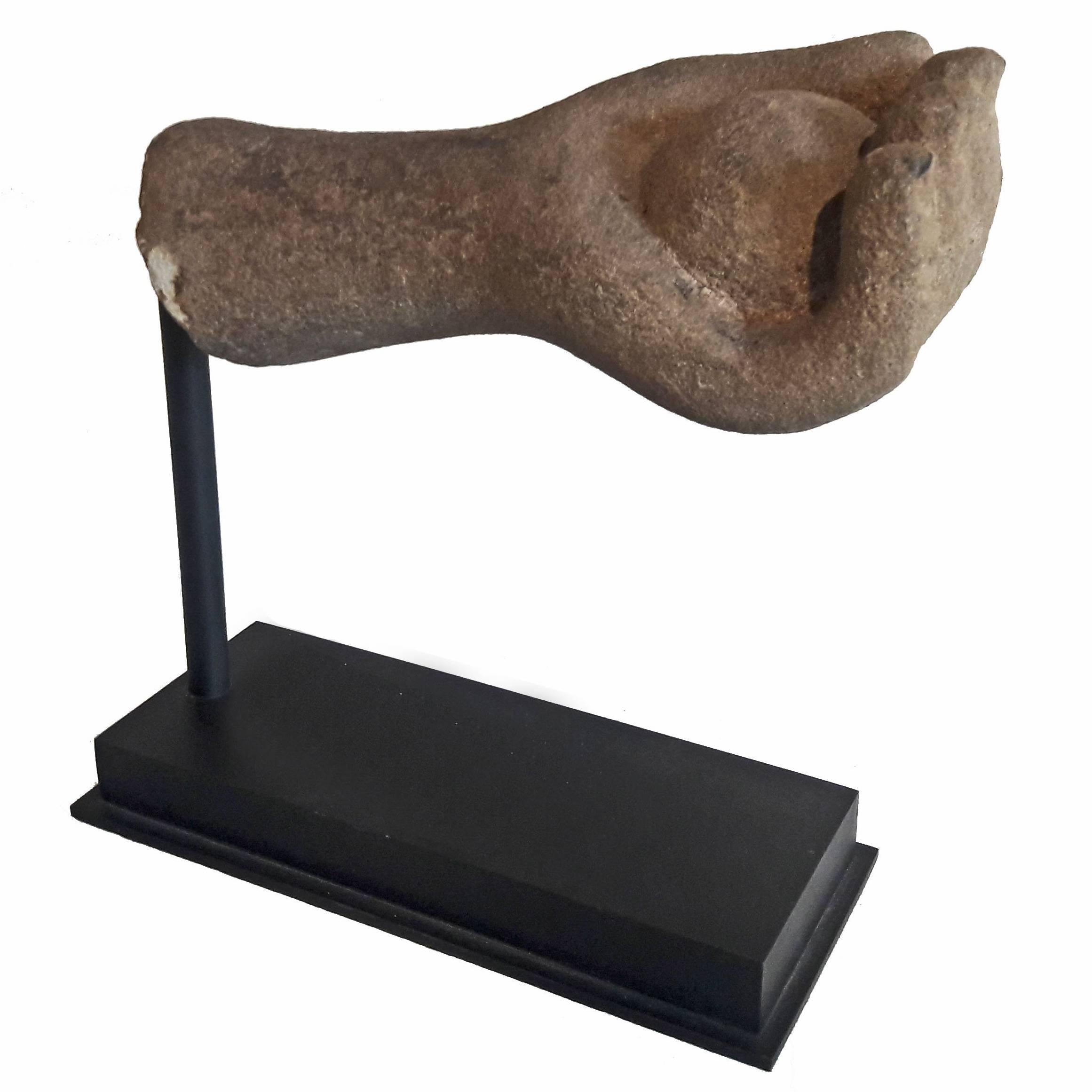 Thai Sandstone Carved Buddha Hand, Contemporary