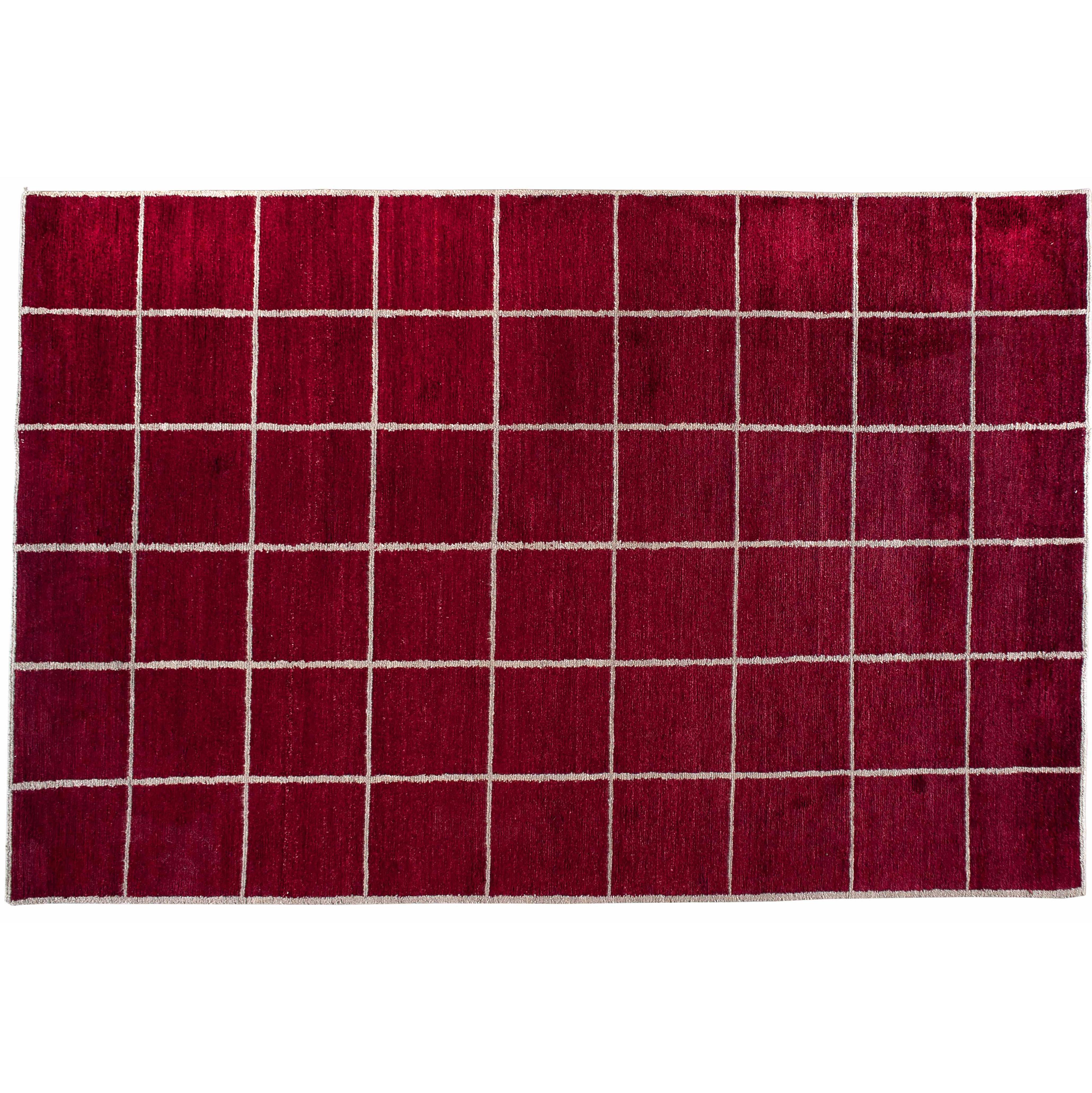 Grid Pattern Rug  For Sale