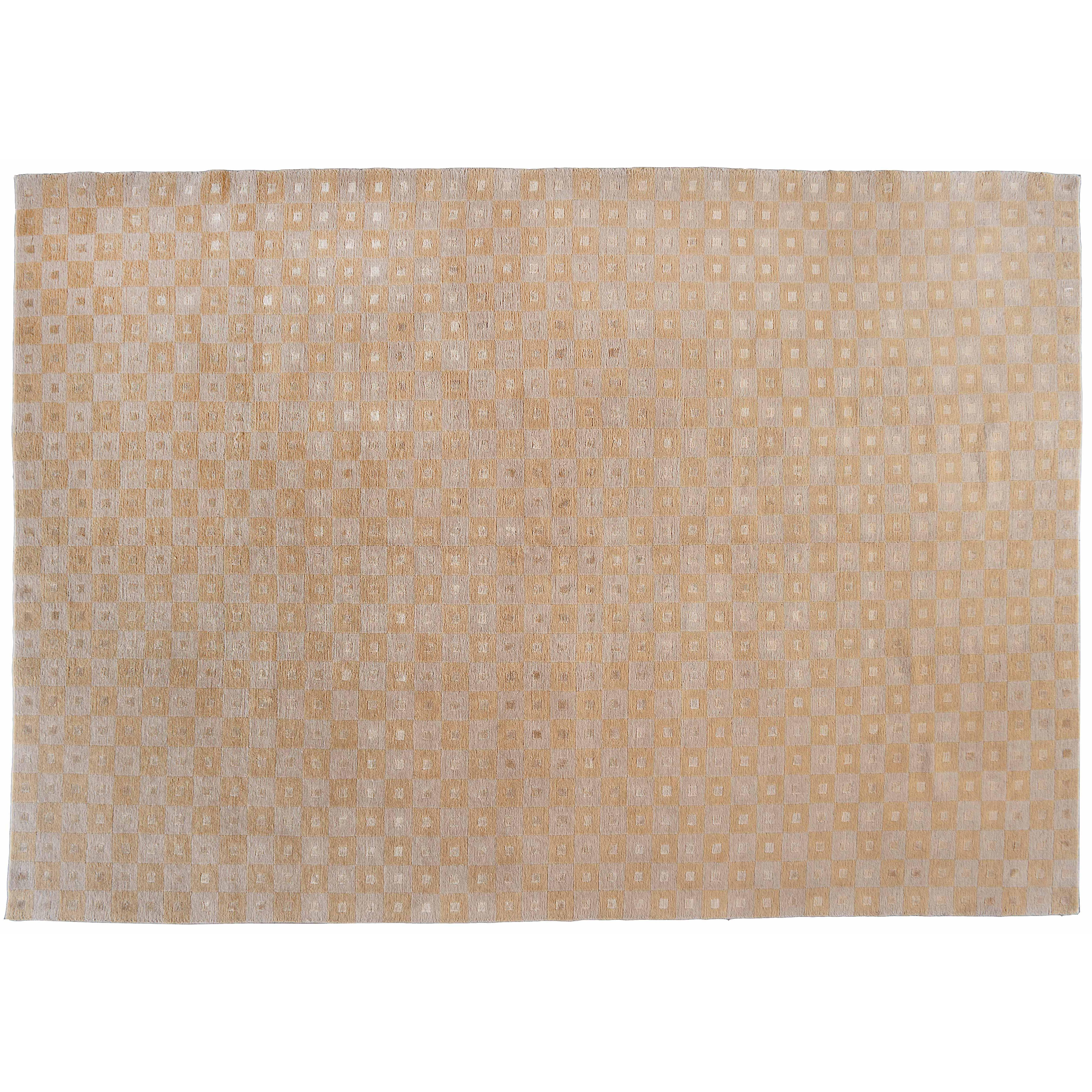 Tone on Tone Checkered Rug