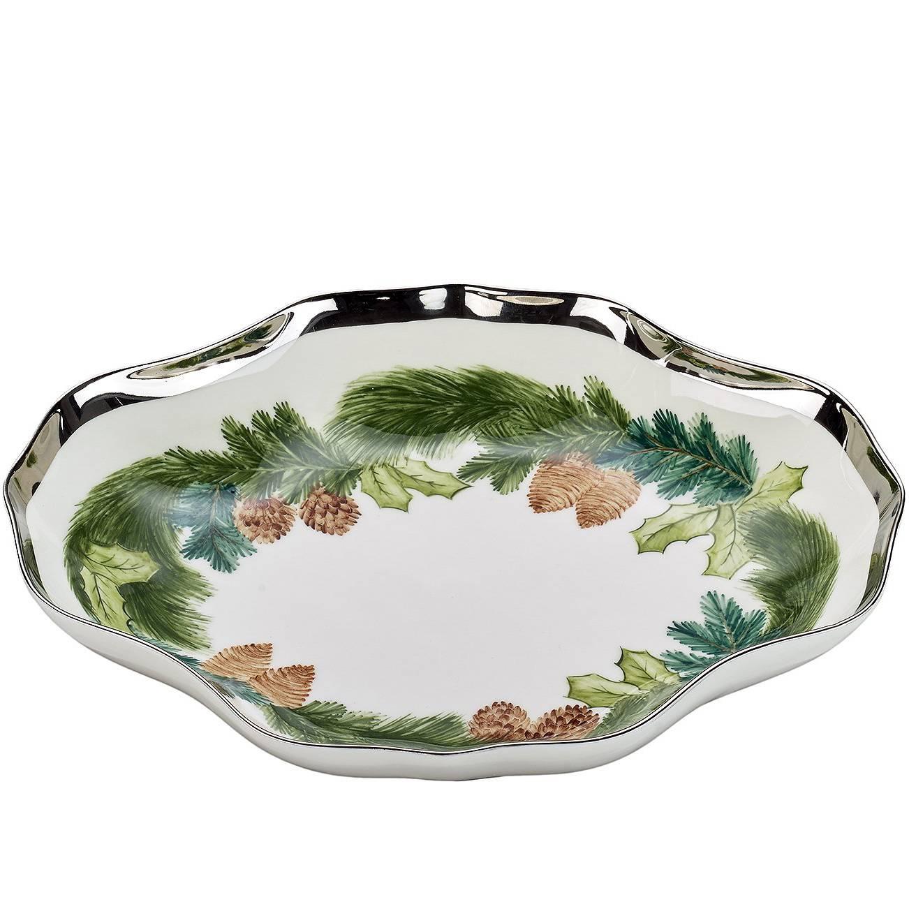 Forêt-Noire  Plat en porcelaine de Noël à guirlande Sofina Boutique Kitzbuehel