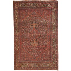 Handmade Antique Persian Bidjar Oriental Rug, 1880s