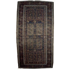 distressed oriental rug Handmade Antique Distressed Afghan Baluch Oriental Rug, 1900s, 1C227