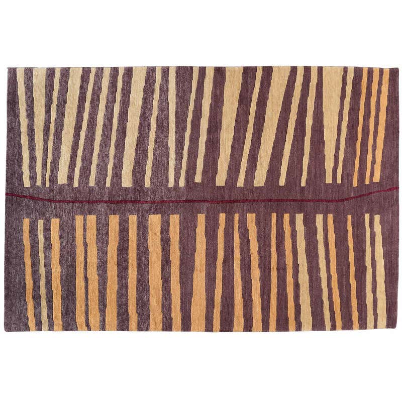 Abstract Lines Rug For Sale at 1stDibs