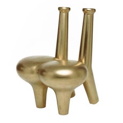 Contemporary Vase Ceramic Gold Mini FOC