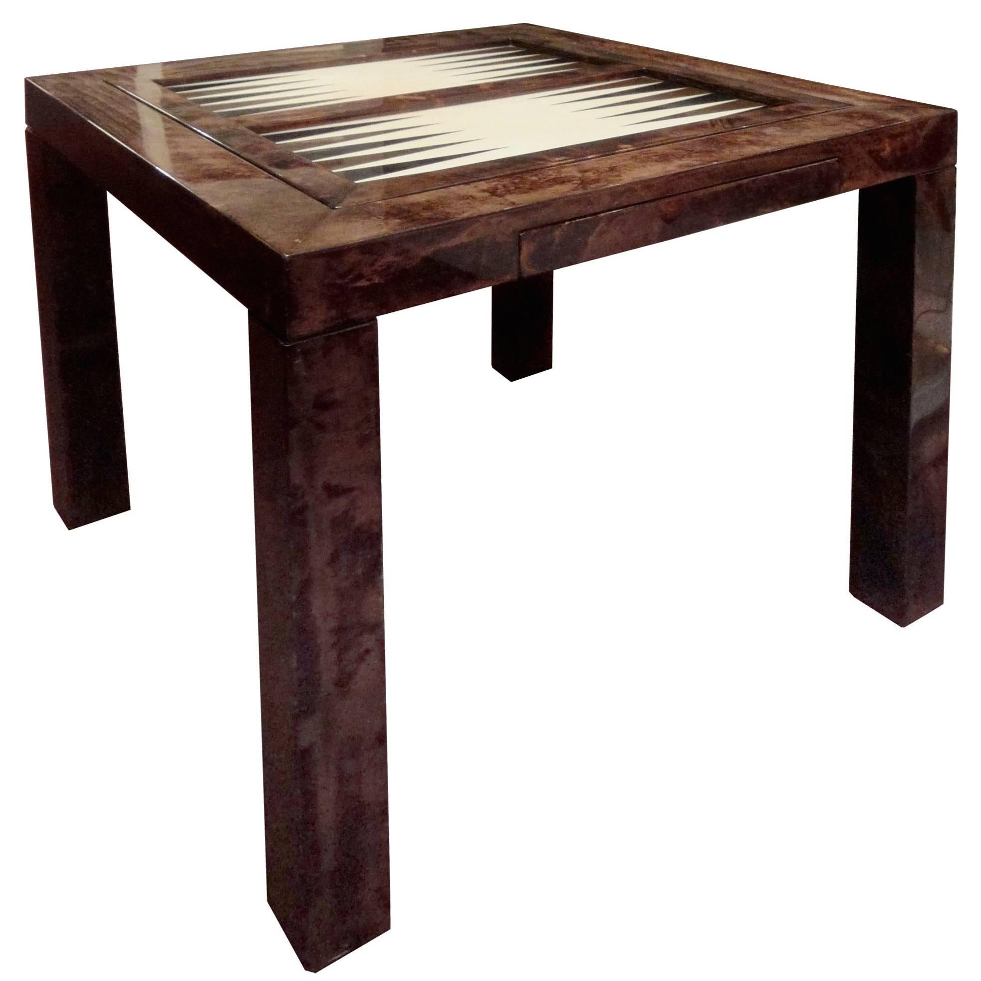 Gamming Table by Aldo Tura For Sale