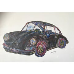 1970 Porsche 911 t. Classic Car Painting by David Harper