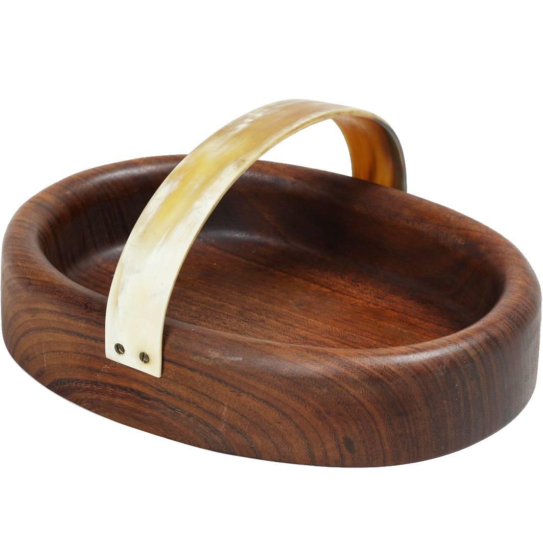 Carl Auböck Wooden Horn Handled Bowl