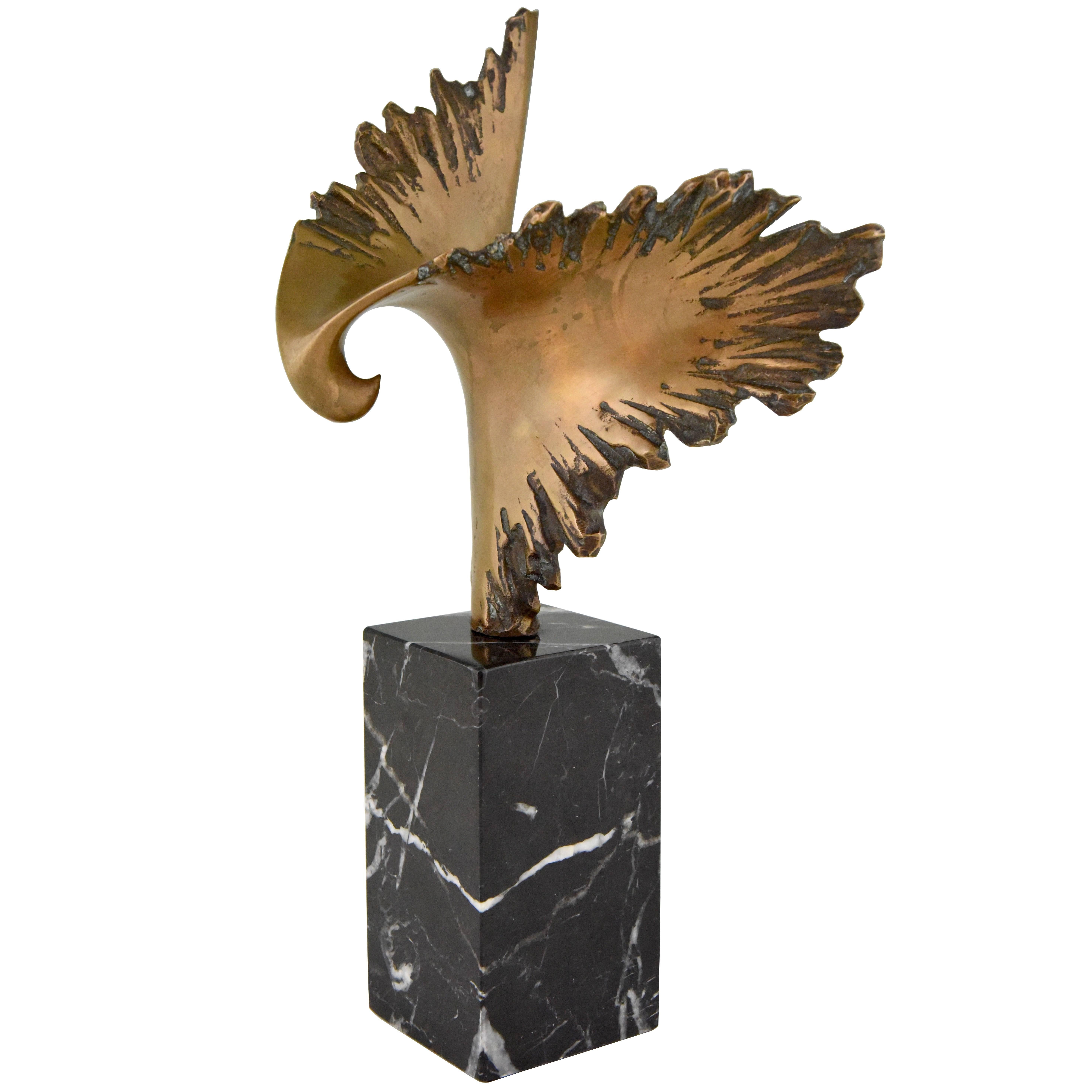 Bronze Sculpture of a Stylized Eagle José Luis Pequeno, 1970s