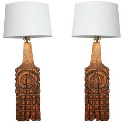 Pair of Vintage Large Table Lamps