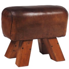1950s Leather Gym Seat