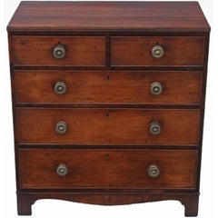 Antique Georgian Mahogany Chest of Drawers, circa 1800