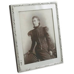 1903 Antique Edwardian Sterling Silver Photograph Frame