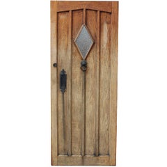 Vintage 1930s Oak Front Door