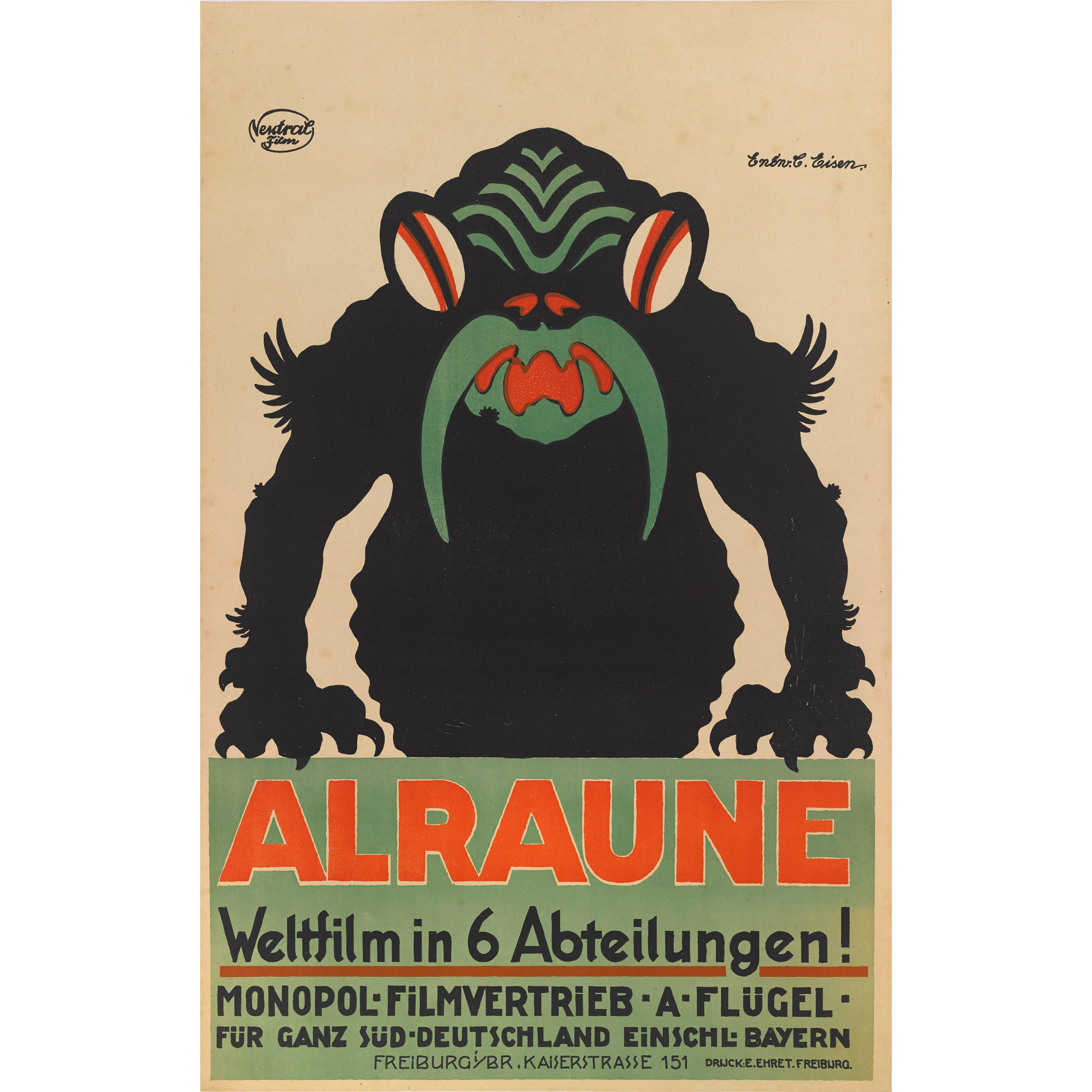 "Alraune", Original German Movie Poster For Sale