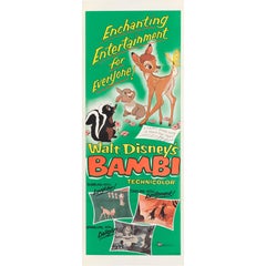 Vintage "Bambi" US Movie Poster